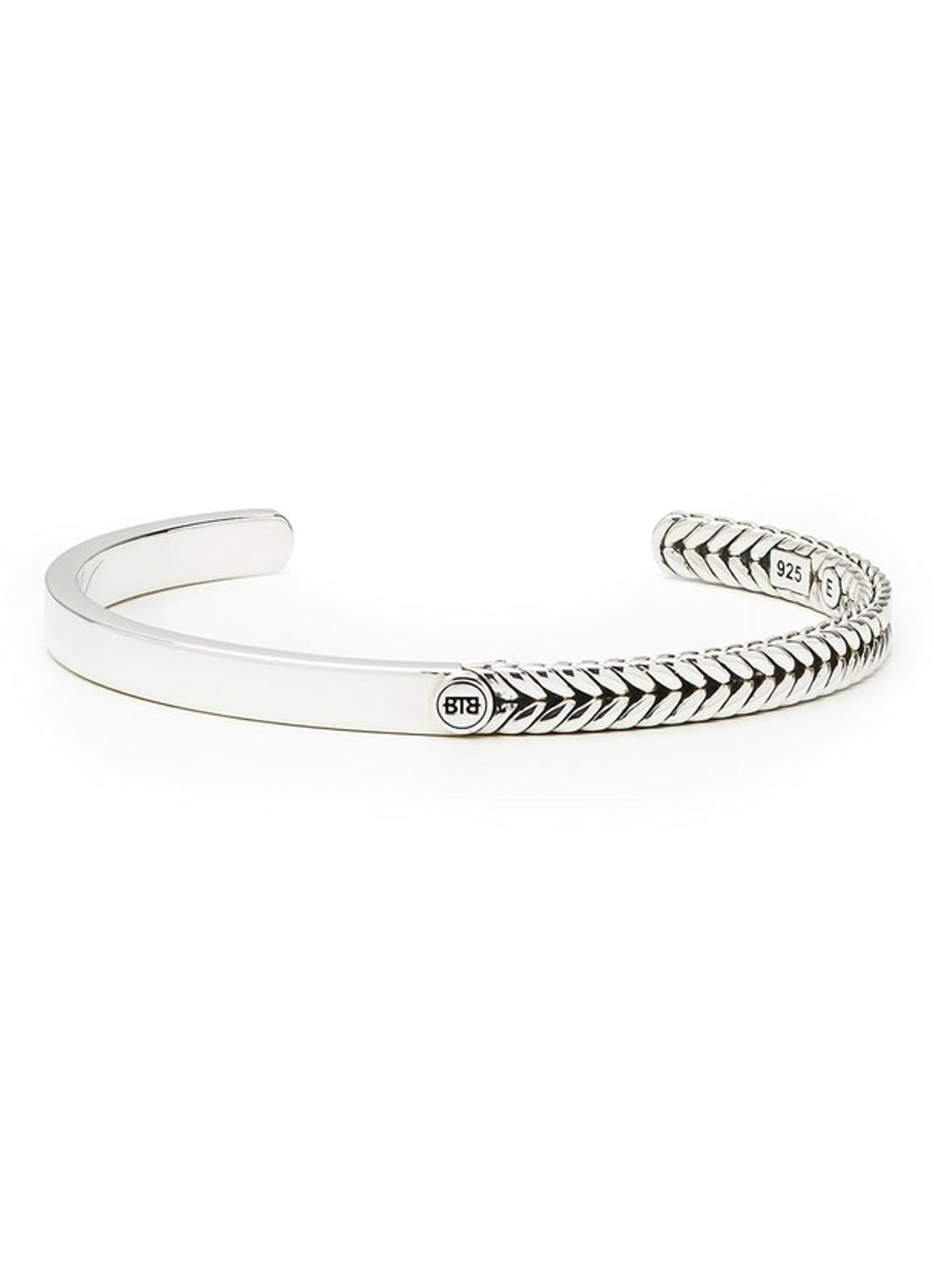 Buddha to Buddha Barbara bangle van zilver - voorkant 4 zilver