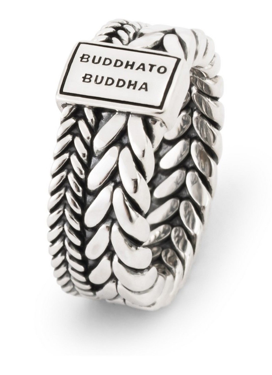 Buddha to Buddha Barbara Double ring van zilver - detail 5 zilver