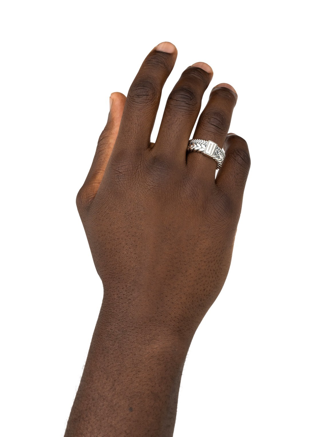 Buddha to Buddha Barbara Double ring van zilver - voorkant 2 zilver