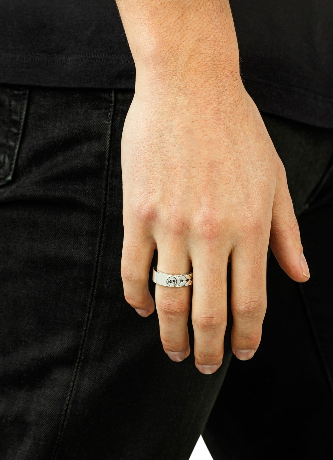 Buddha to Buddha Barbara Dual ring van zilver - detail 3 zilver