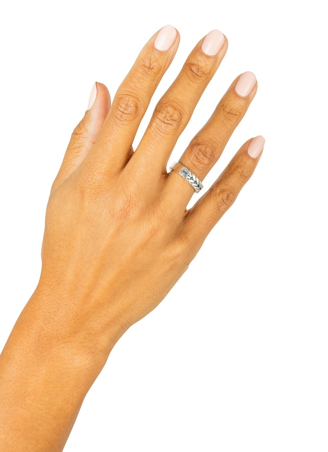 Buddha to Buddha Barbara Dual ring van zilver - voorkant zilver