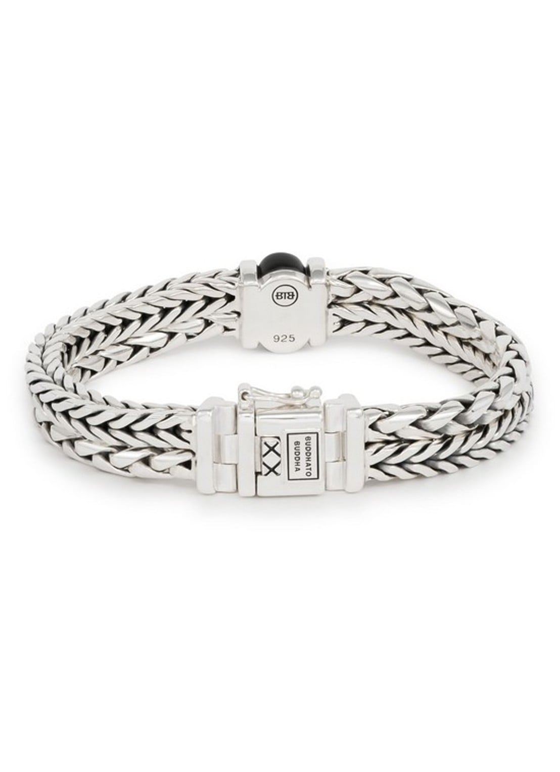 Buddha to Buddha Barbara/George armband van zilver met onyx - detail 5 zilver
