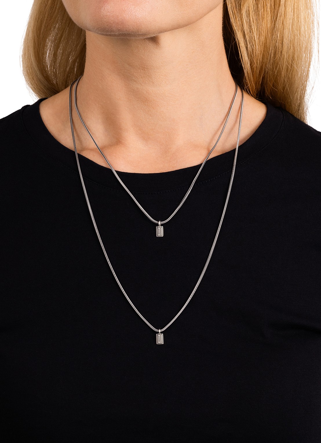 Buddha to Buddha Barbara ketting van zilver - detail zilver