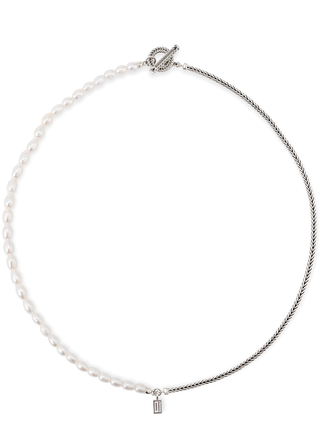 Buddha to Buddha Barbara ketting van zilver - voorkant zilver