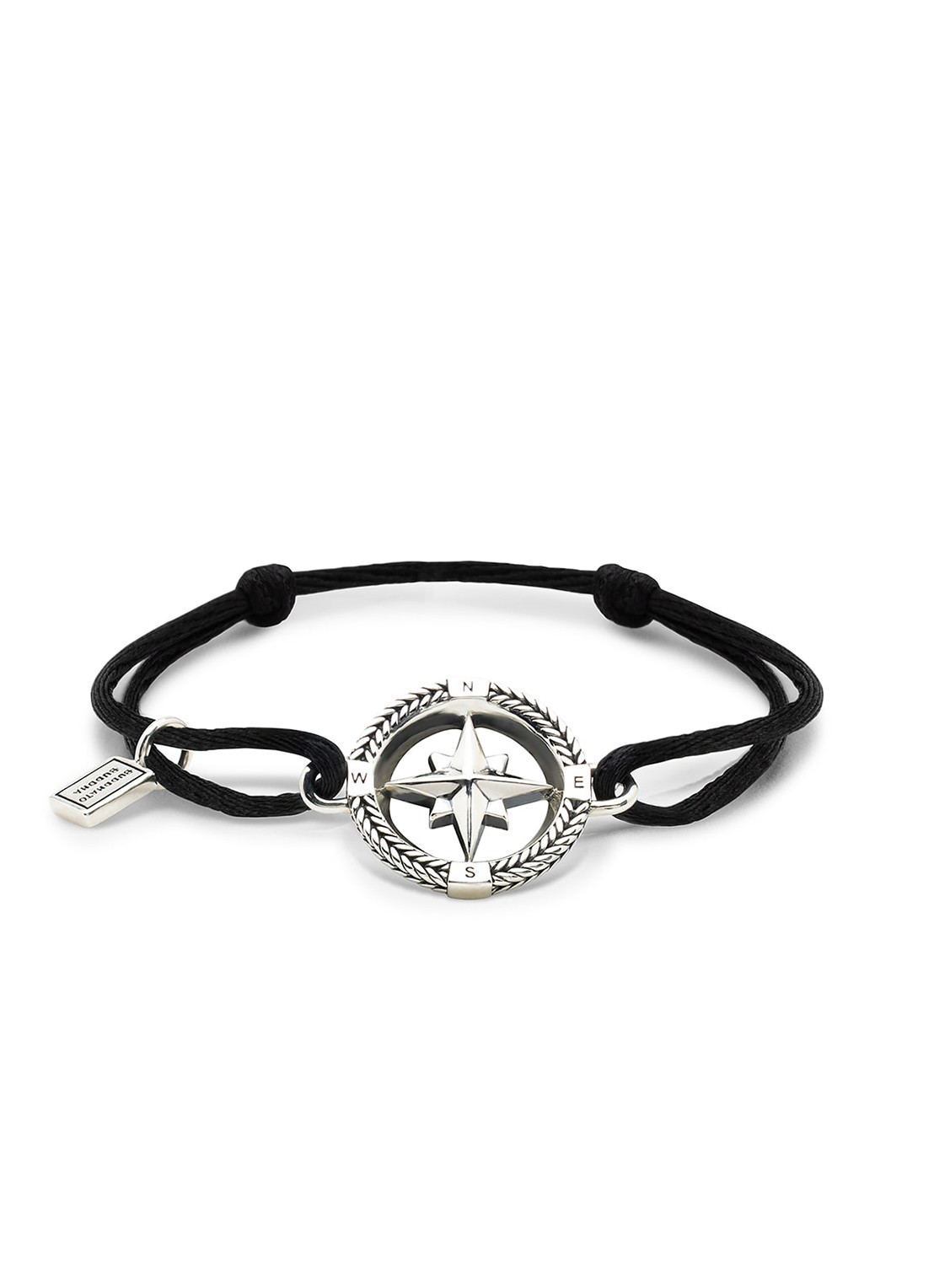 Buddha to Buddha Barbara Kompas armband van zilver - voorkant zilver