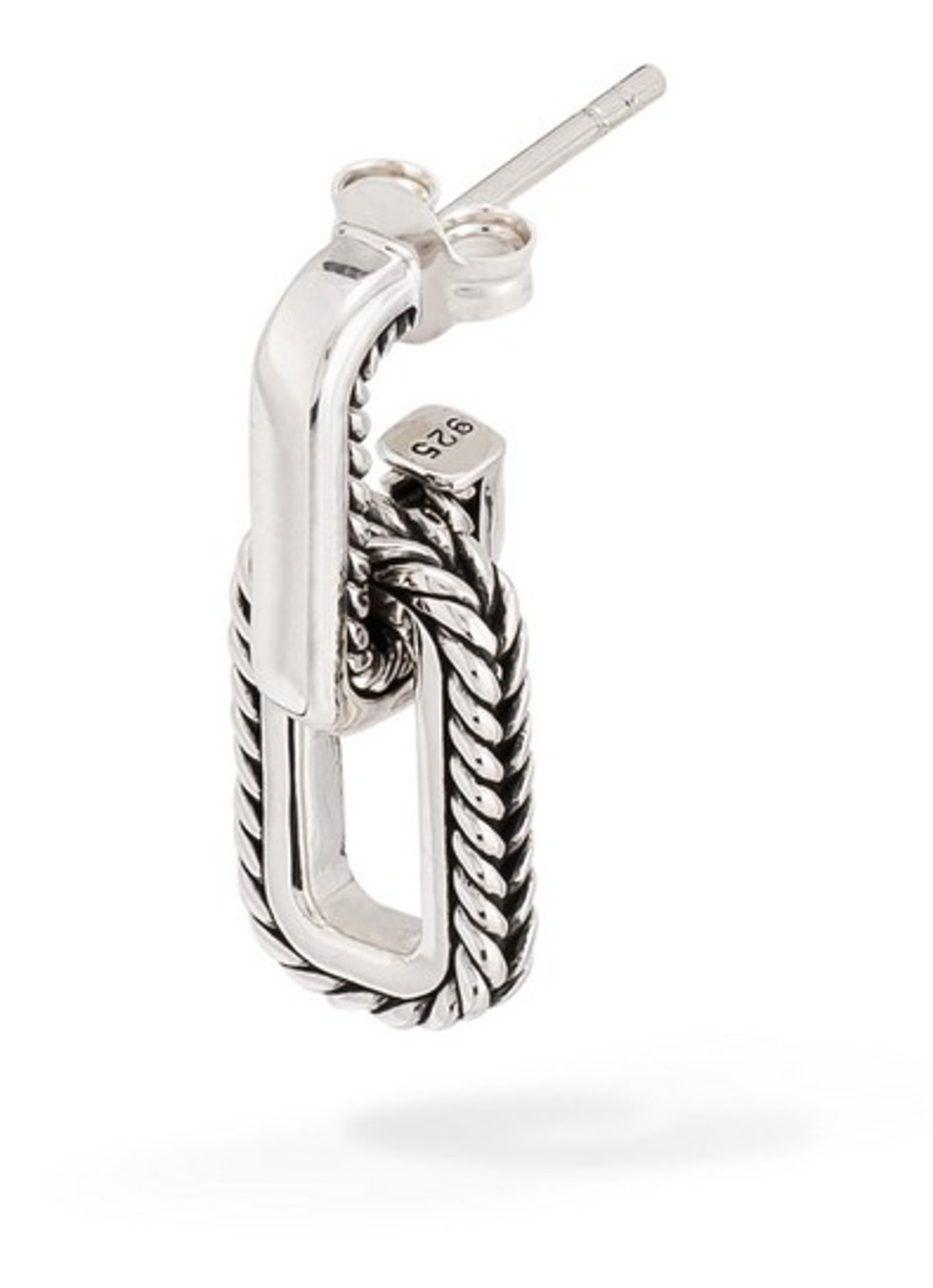 Buddha to Buddha Barbara Link oorstekers van zilver - voorkant 3 zilver