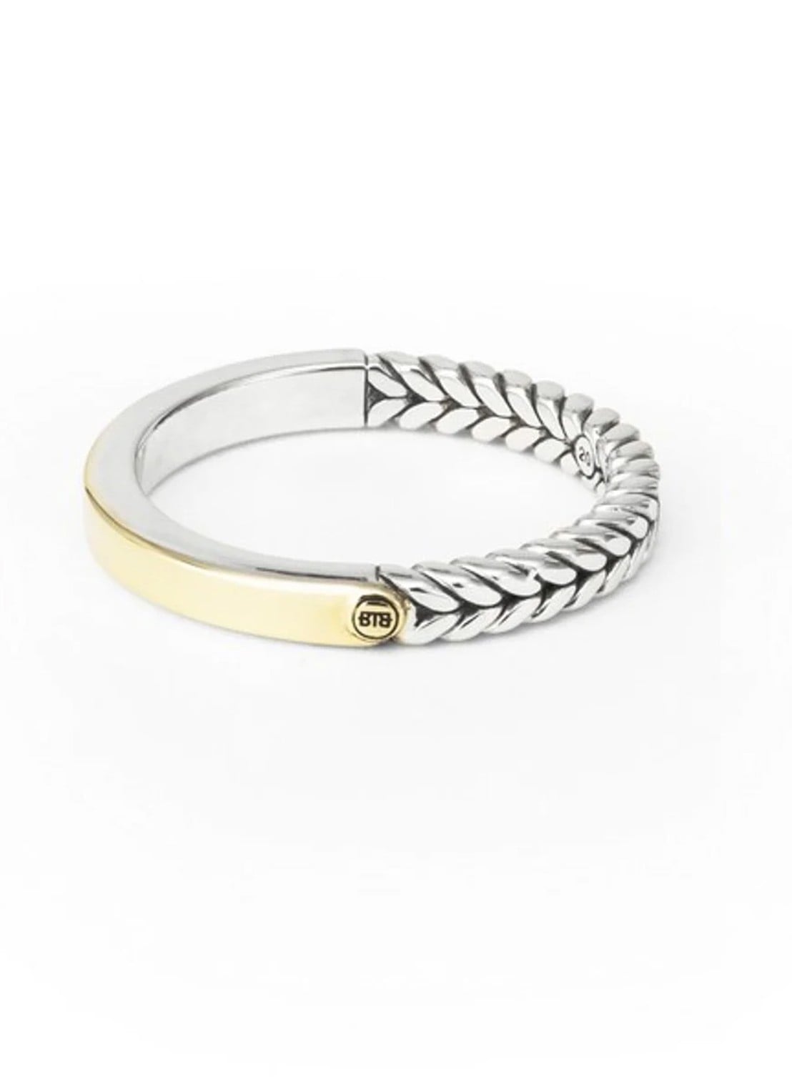Buddha to Buddha Barbara Mini Dual ring van zilver - voorkant zilver