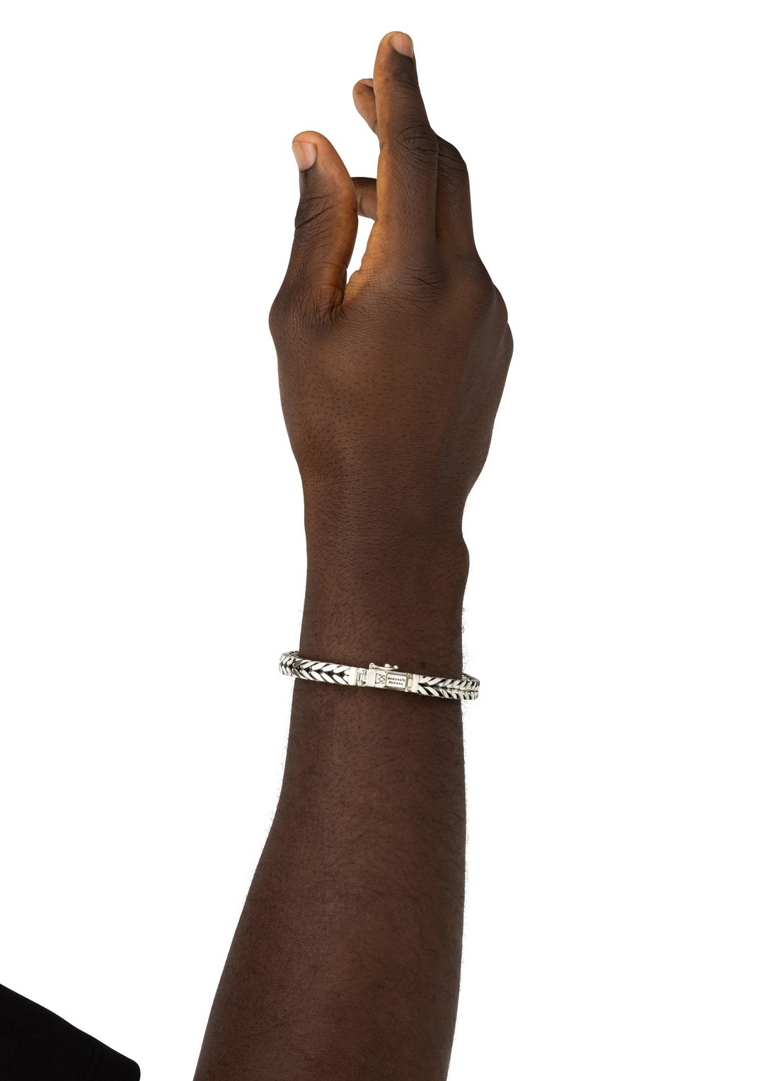 Buddha to Buddha Barbara schakelarmband van zilver - voorkant 2 zilver