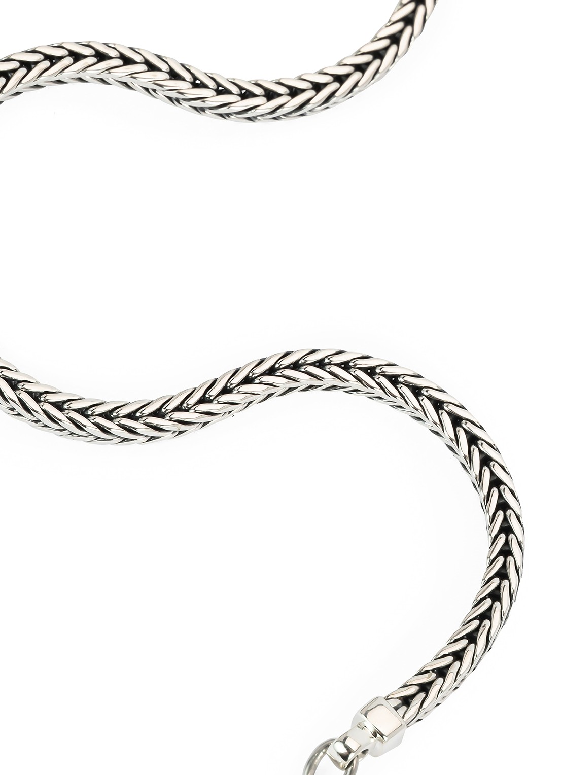Buddha to Buddha Barbara schakelarmband van zilver - detail 3 zilver