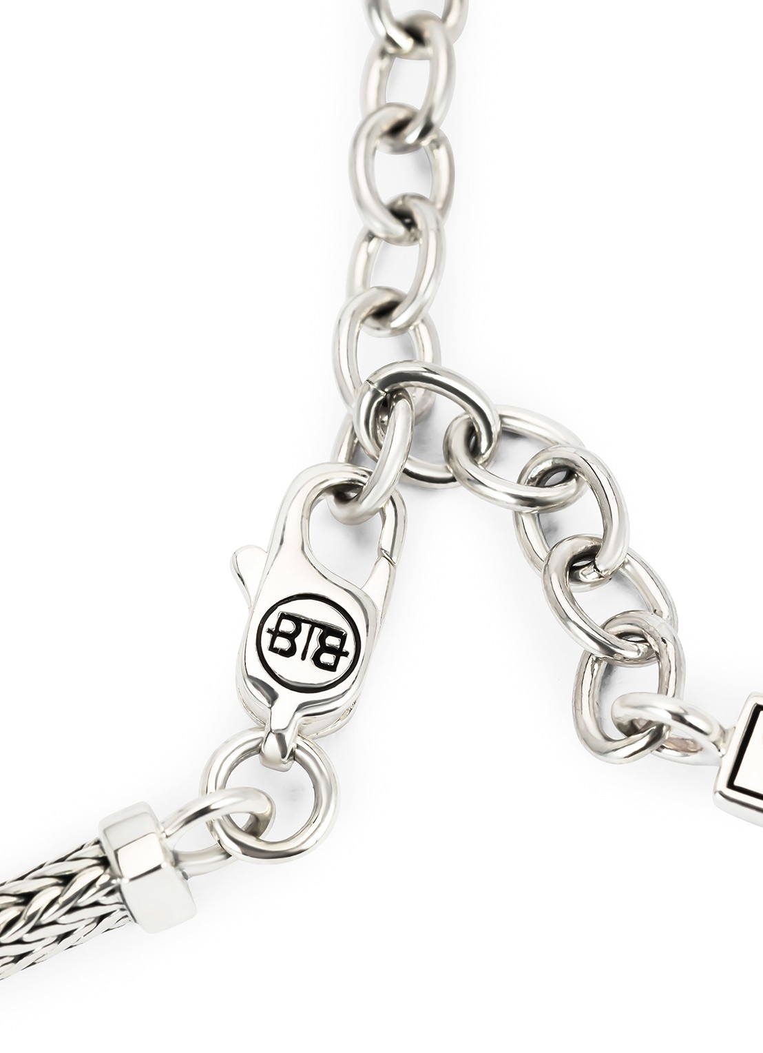 Buddha to Buddha Barbara schakelarmband van zilver - detail 4 zilver