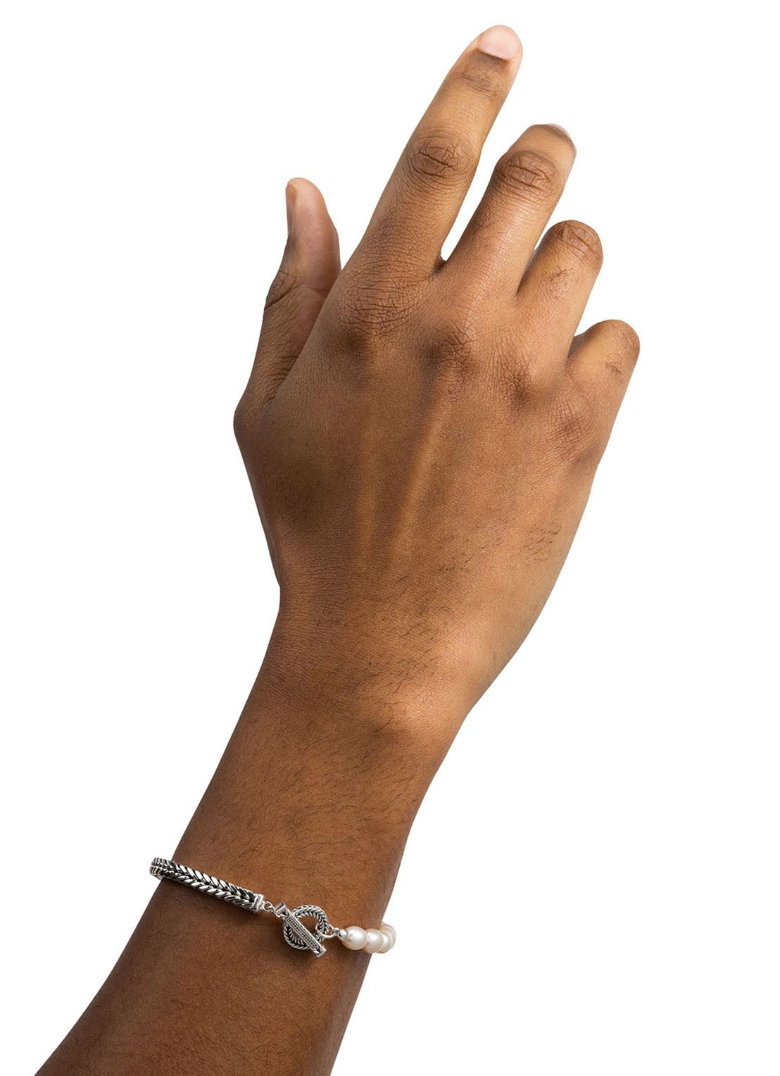 Buddha to Buddha Barbara XS armband van zilver - voorkant 5 zilver