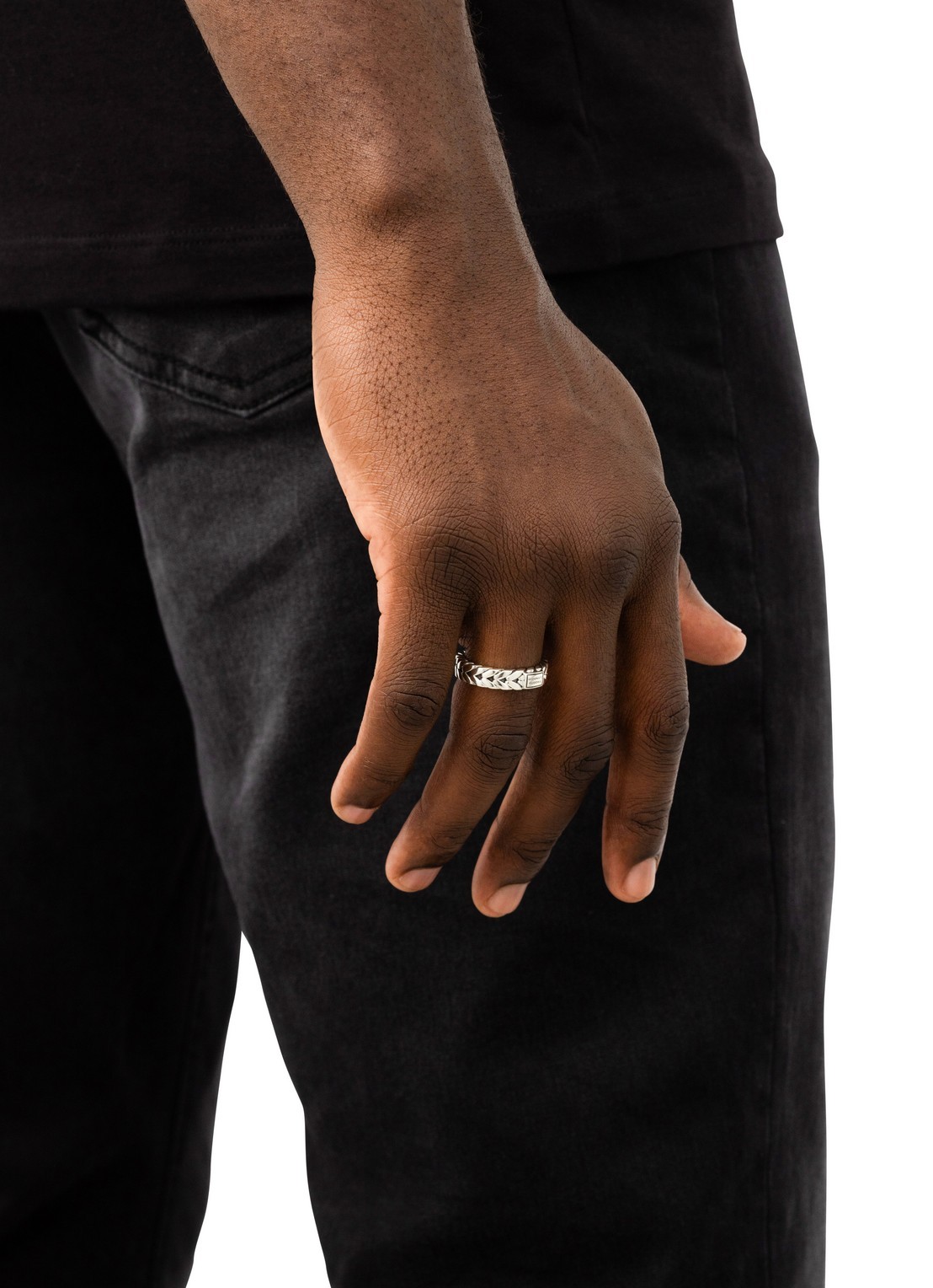 Buddha to Buddha Barbara XS ring van zilver - voorkant 4 zilver