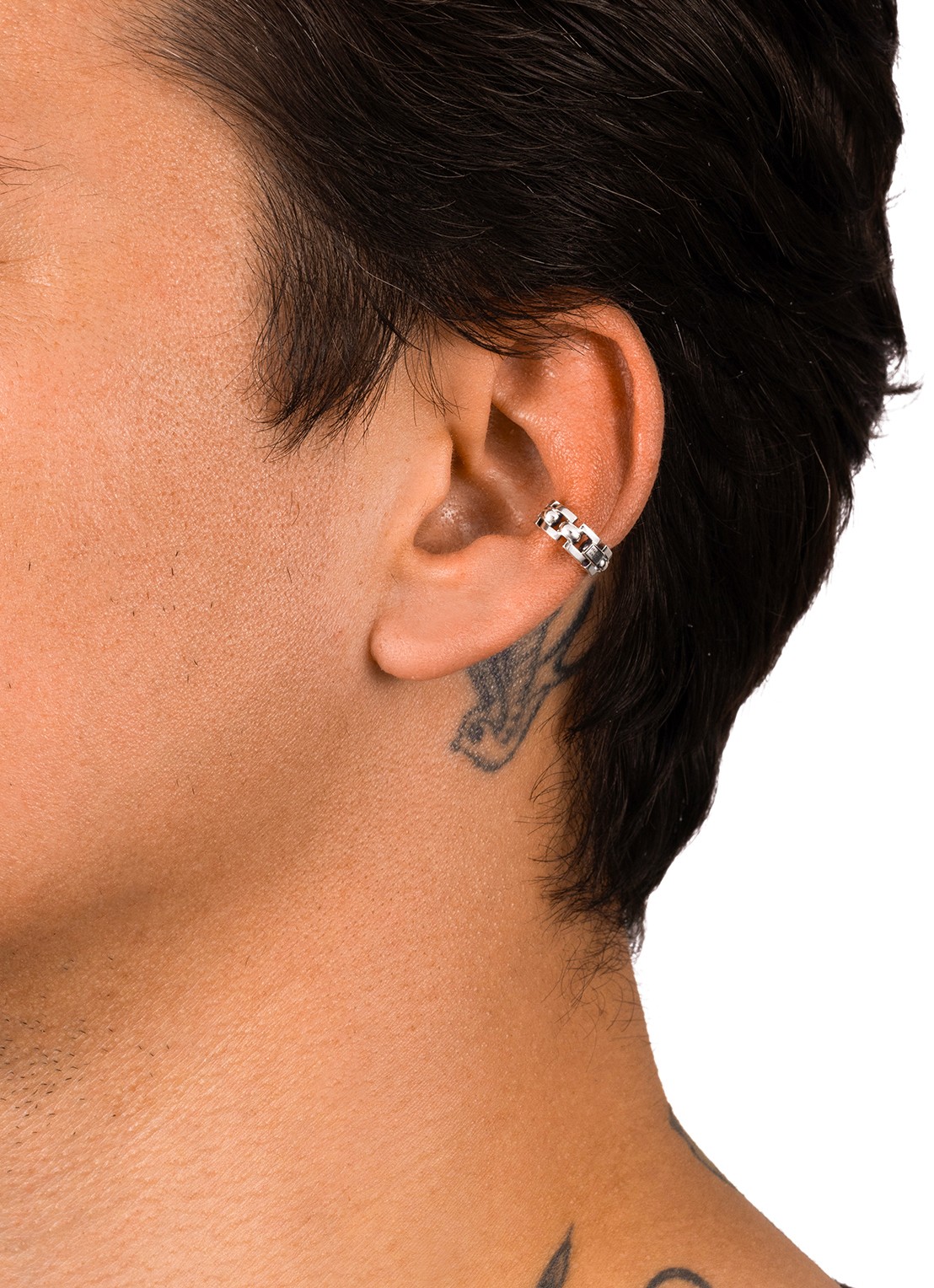 Buddha to Buddha Batul enkele earcuff van zilver - detail 3 zilver