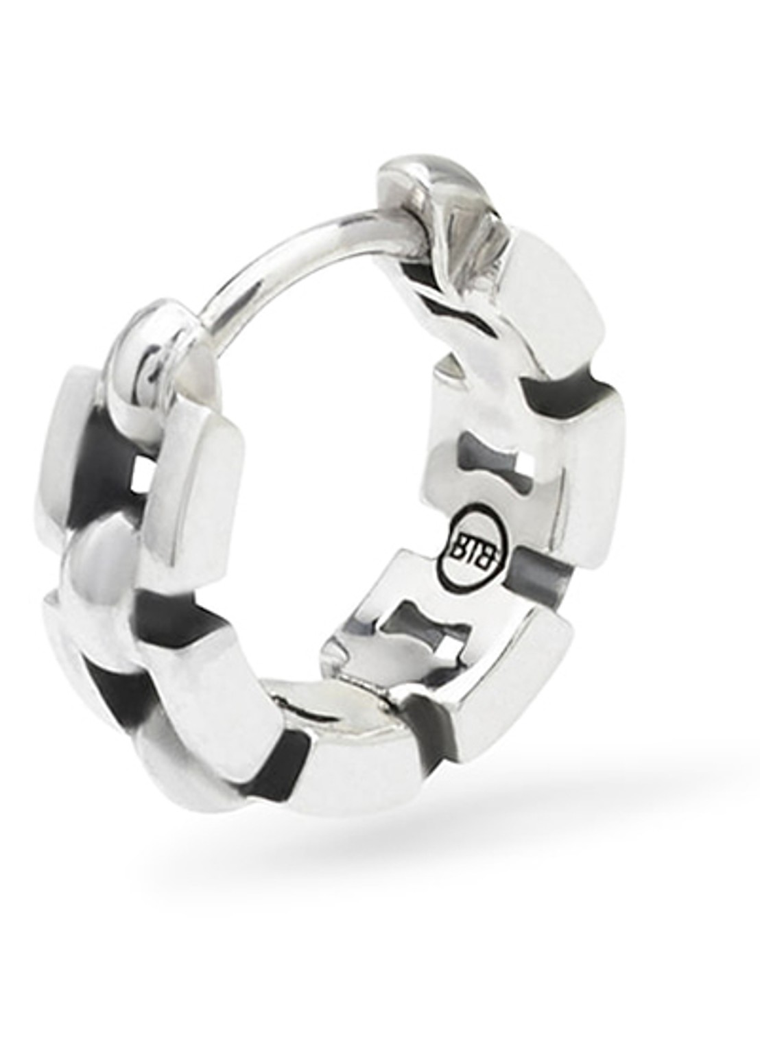 Buddha to Buddha Batul enkele oorring van zilver  - voorkant 4 zilver