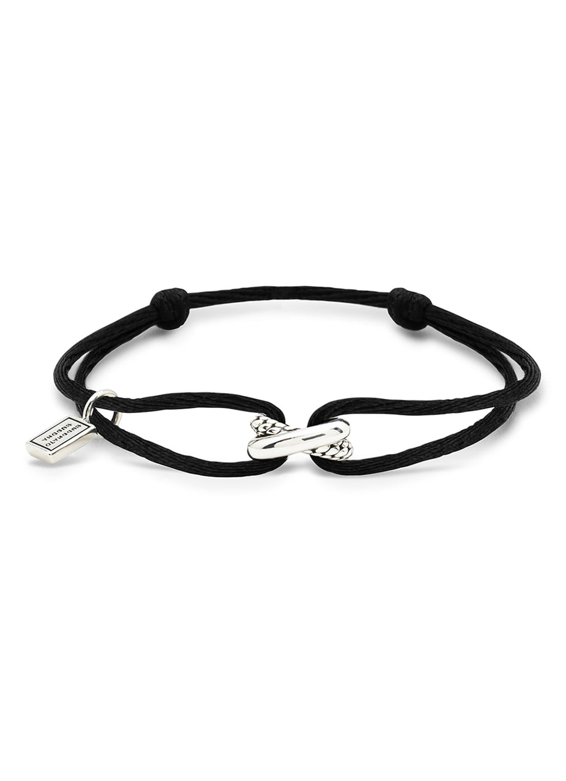 Buddha to Buddha Ben armband van zilver  - voorkant zilver