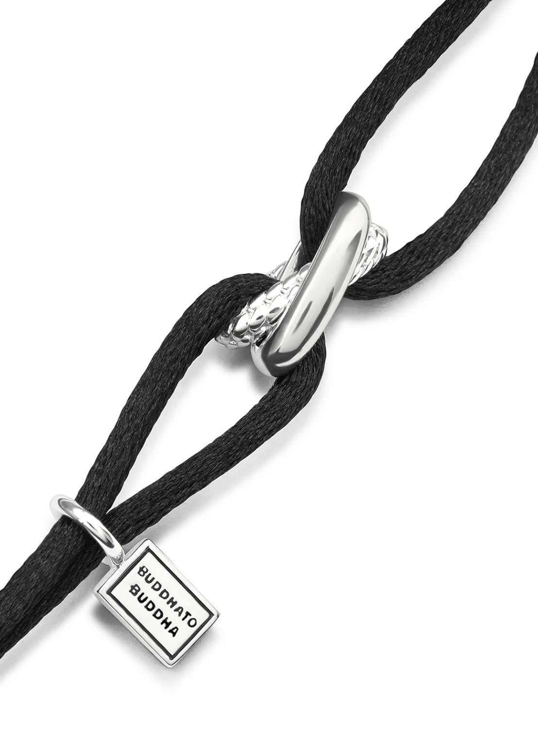 Buddha to Buddha Ben armband van zilver  - voorkant 2 zilver
