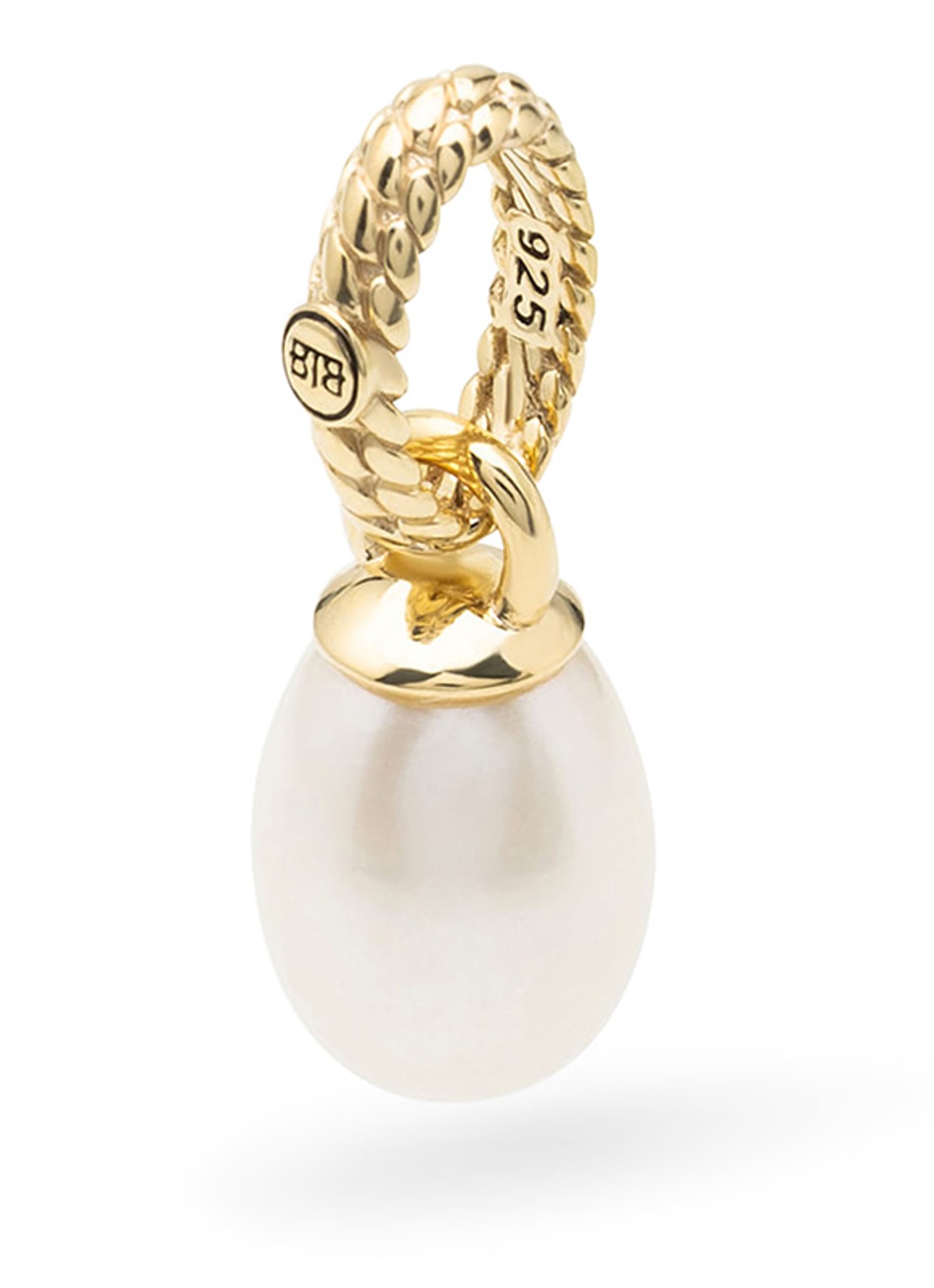 Buddha to Buddha Ben hanger met parel verguld  - voorkant 2 goud