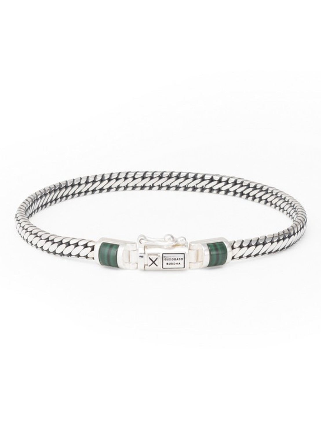 Buddha to Buddha Ben Mini armband van zilver  - voorkant 2 zilver