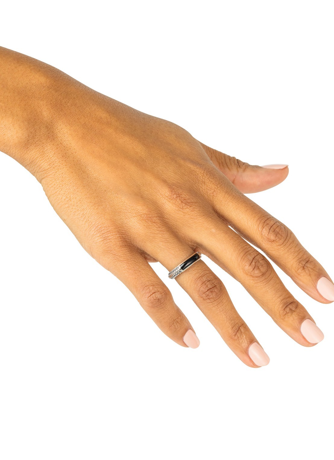 Buddha to Buddha Ben Mini ring van zilver - voorkant 4 zilver