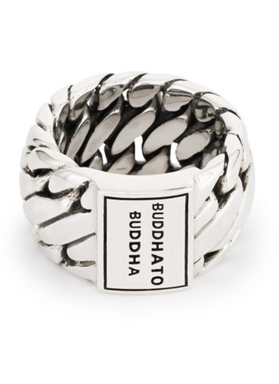 Buddha to Buddha Ben ring van zilver - voorkant 2 zilver
