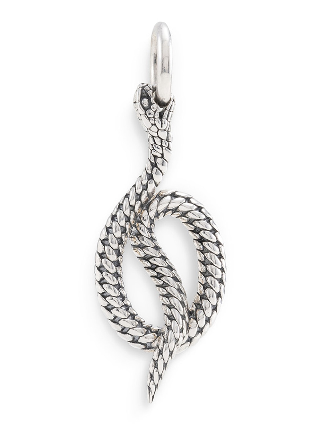Buddha to Buddha Ben Slang hanger van zilver - voorkant 4 zilver