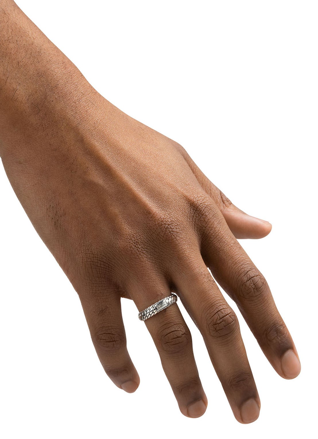 Buddha to Buddha Ben XS ring van zilver - voorkant 5 zilver