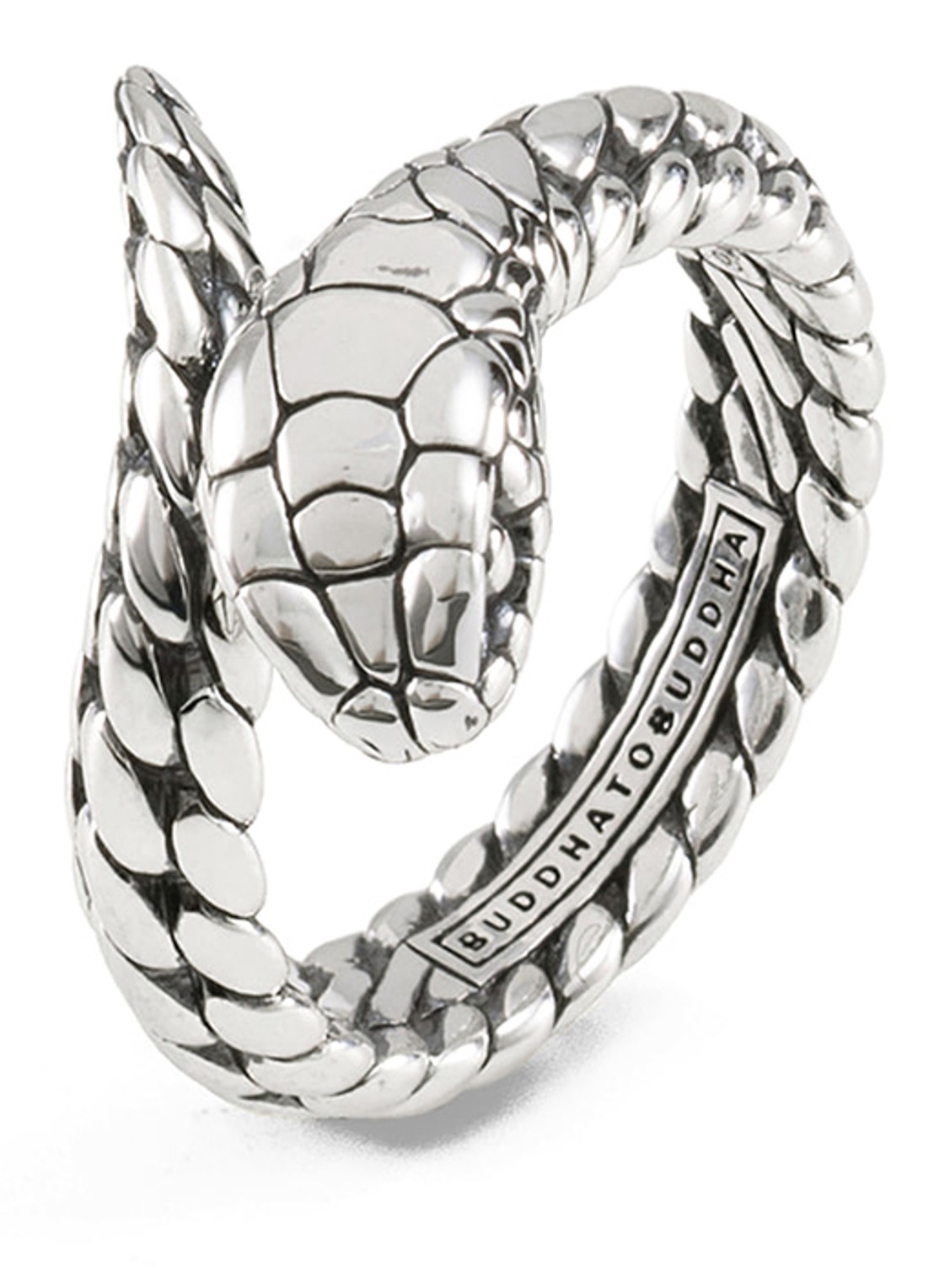Buddha to Buddha Ben XS Slang ring van zilver - detail 3 zilver