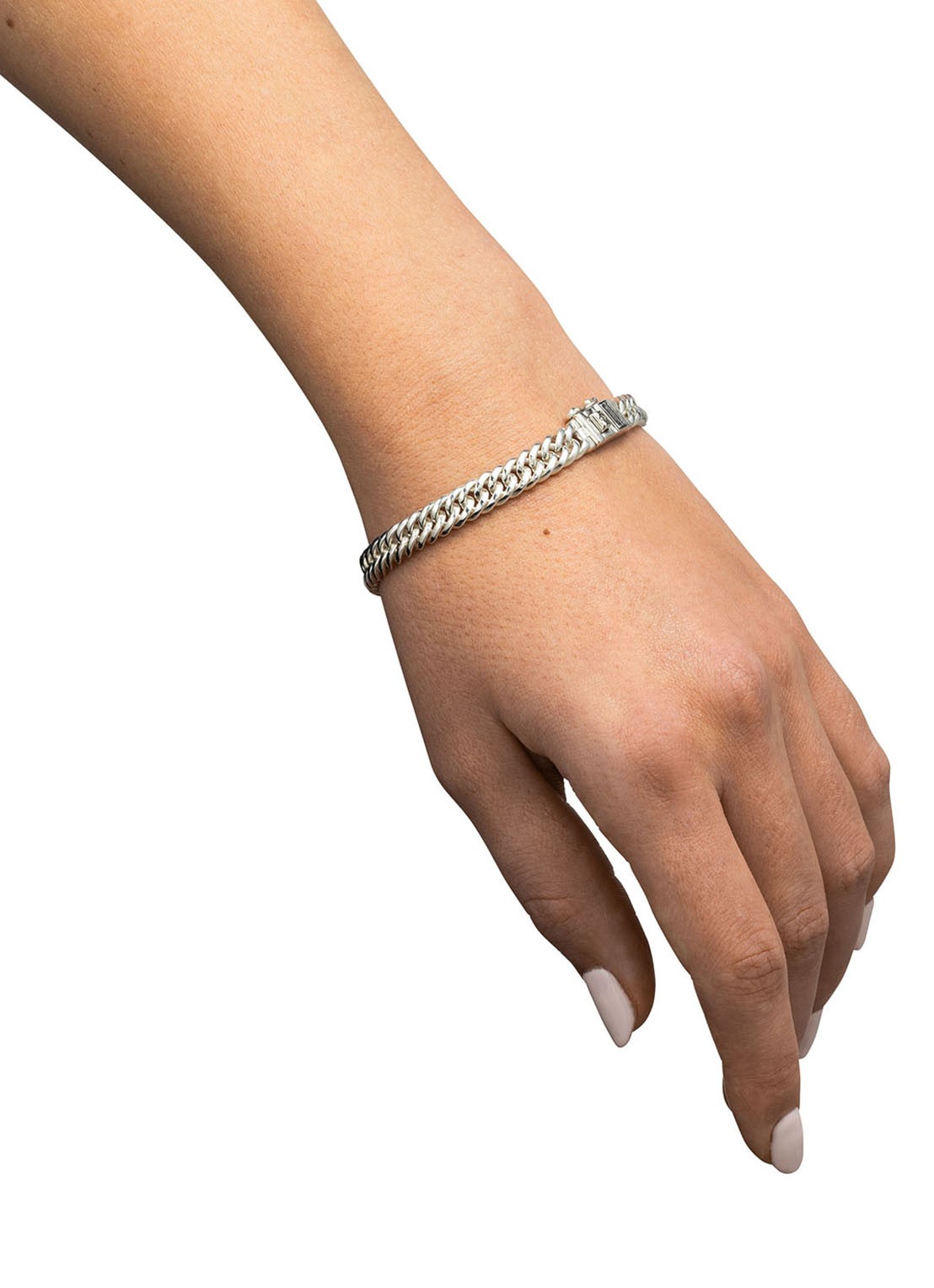 Buddha to Buddha Chain Mini armband van zilver - detail zilver