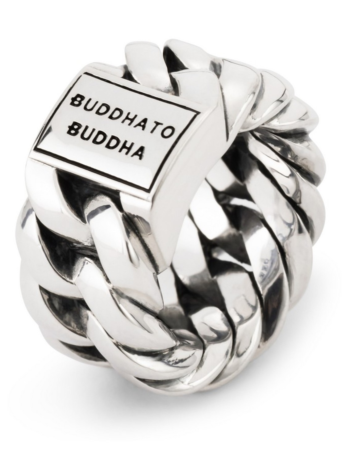 Buddha to Buddha Chain ring van zilver - detail 4 zilver
