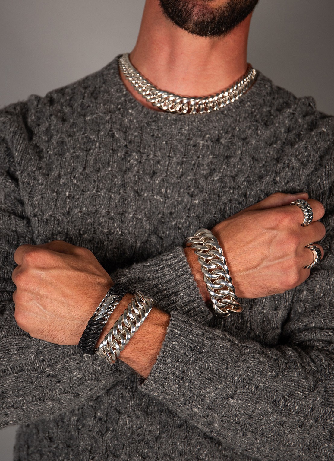 Buddha to Buddha Chain Small ring van zilver - detail 6 zilver