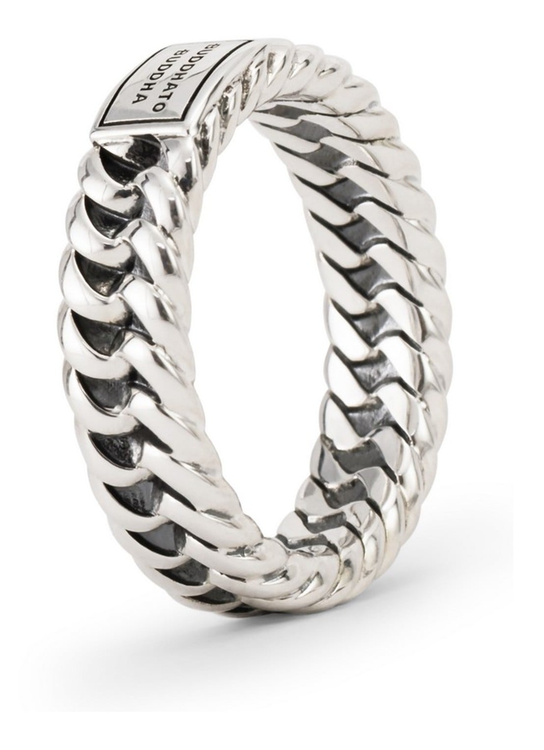 Buddha to Buddha Chain XS ring van zilver - detail 4 zilver