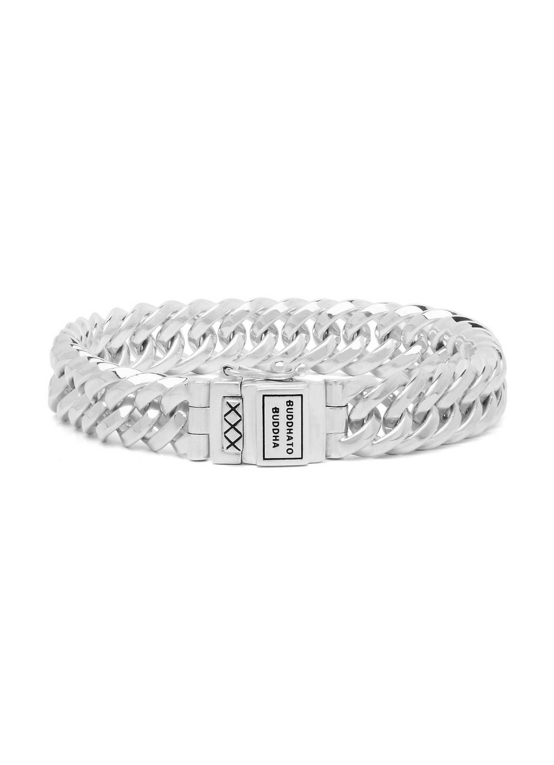 Buddha to Buddha Chain XS schakelarmband van zilver - voorkant 3 zilver