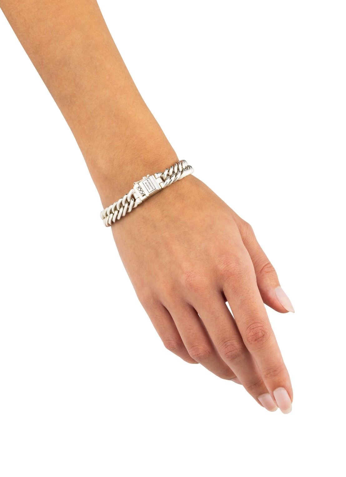 Buddha to Buddha Chain XS schakelarmband van zilver - detail zilver