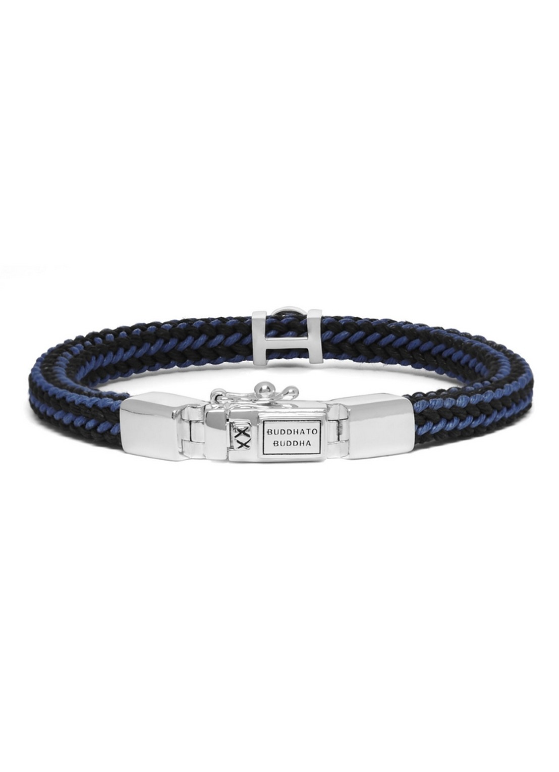 Buddha to Buddha Denise Mix armband van zilver - voorkant 5 blauw