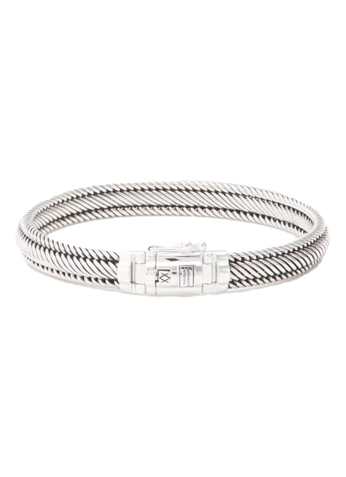 Buddha to Buddha Edwin Mini armband van zilver - voorkant zilver