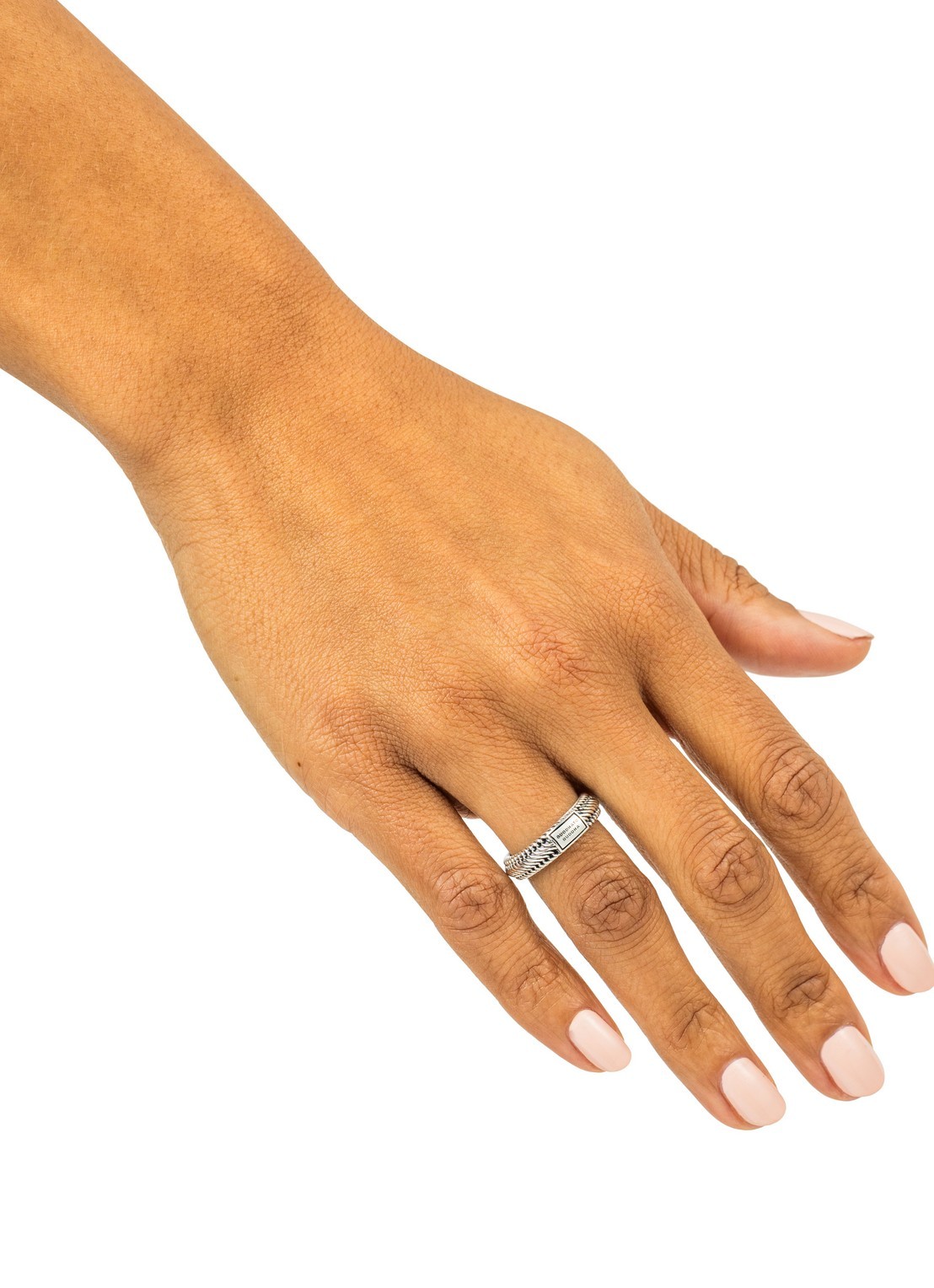 Buddha to Buddha Edwin Mini ring van zilver - voorkant 2 zilver