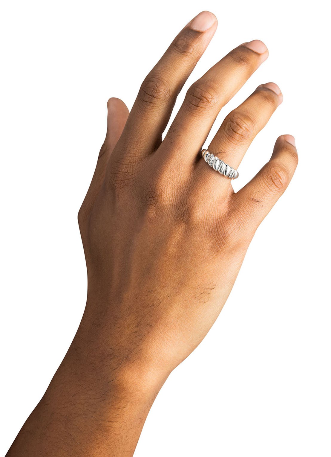 Buddha to Buddha Ellen ring van zilver - voorkant 2 zilver