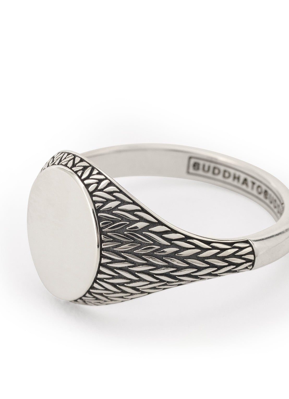 Buddha to Buddha Ellen Signet ring van zilver - detail 5 zilver