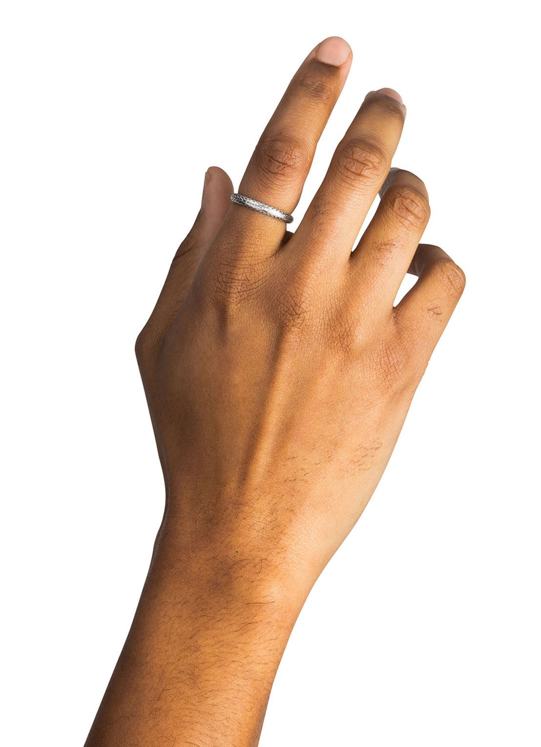 Buddha to Buddha Ellen XS ring van zilver - voorkant 2 zilver