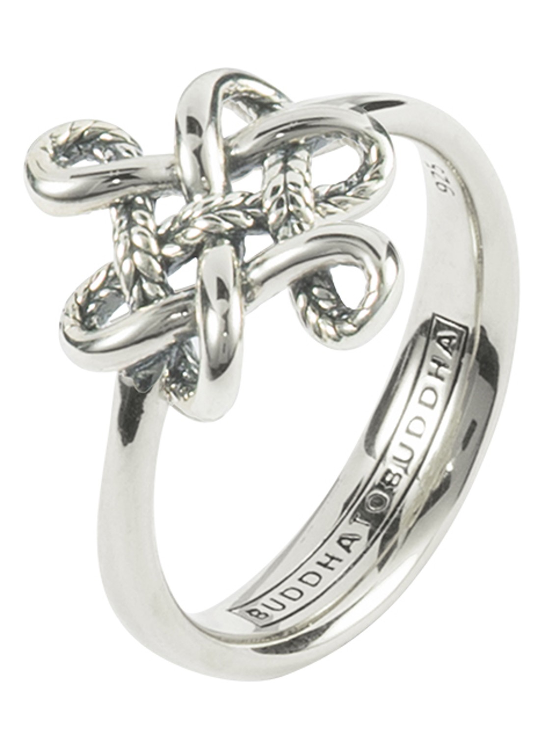 Buddha to Buddha Endless Knot ring van zilver - detail 4 zilver