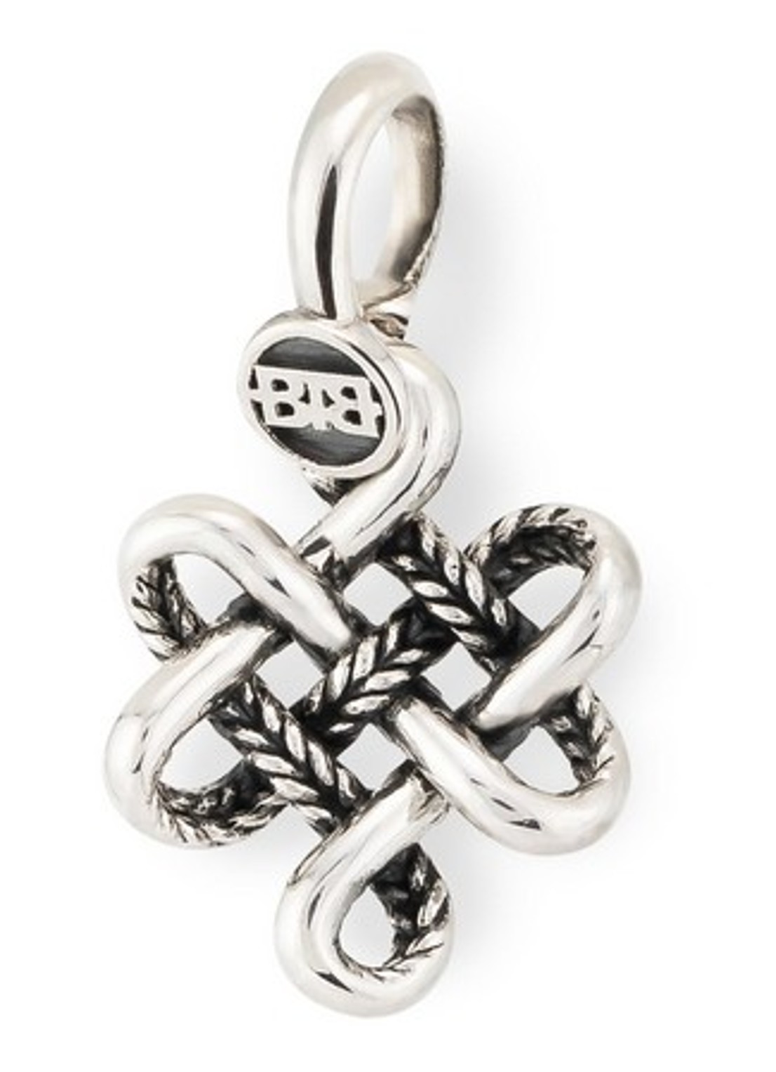Buddha to Buddha Endless Knot XS hanger van zilver - voorkant 4 zilver