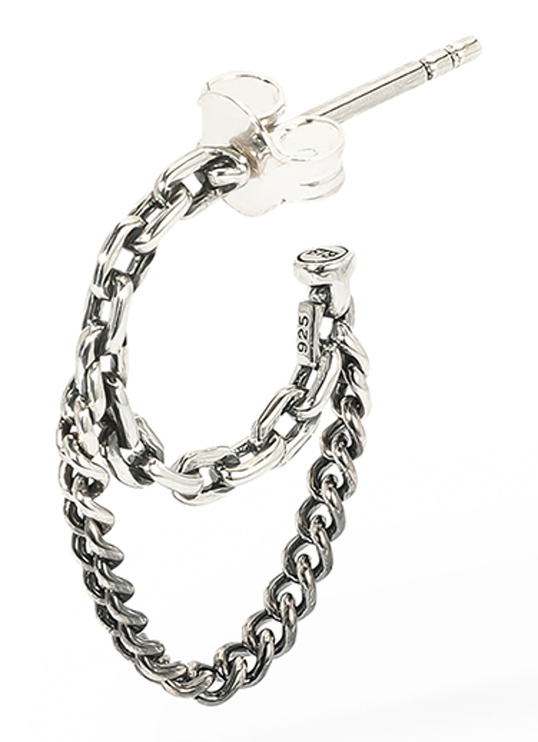 Buddha to Buddha Essential enkele oorsteker van zilver - voorkant zilver