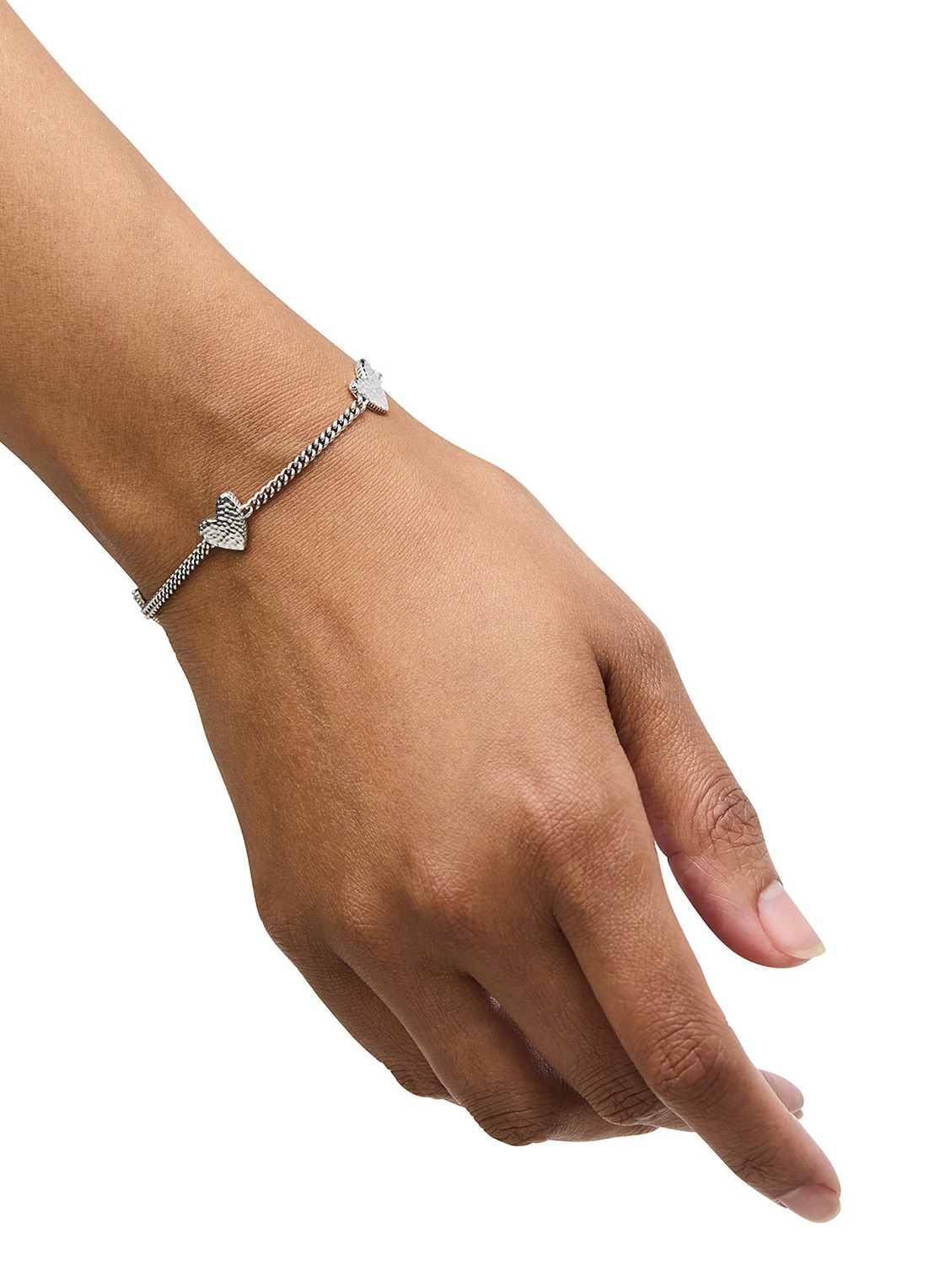 Buddha to Buddha Essential Multi hart armband van zilver  - detail zilver
