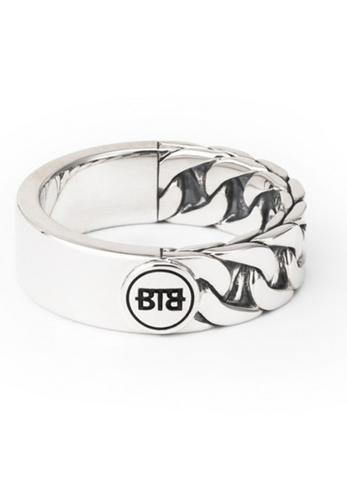 Buddha to Buddha Esther Dual ring van zilver - voorkant zilver