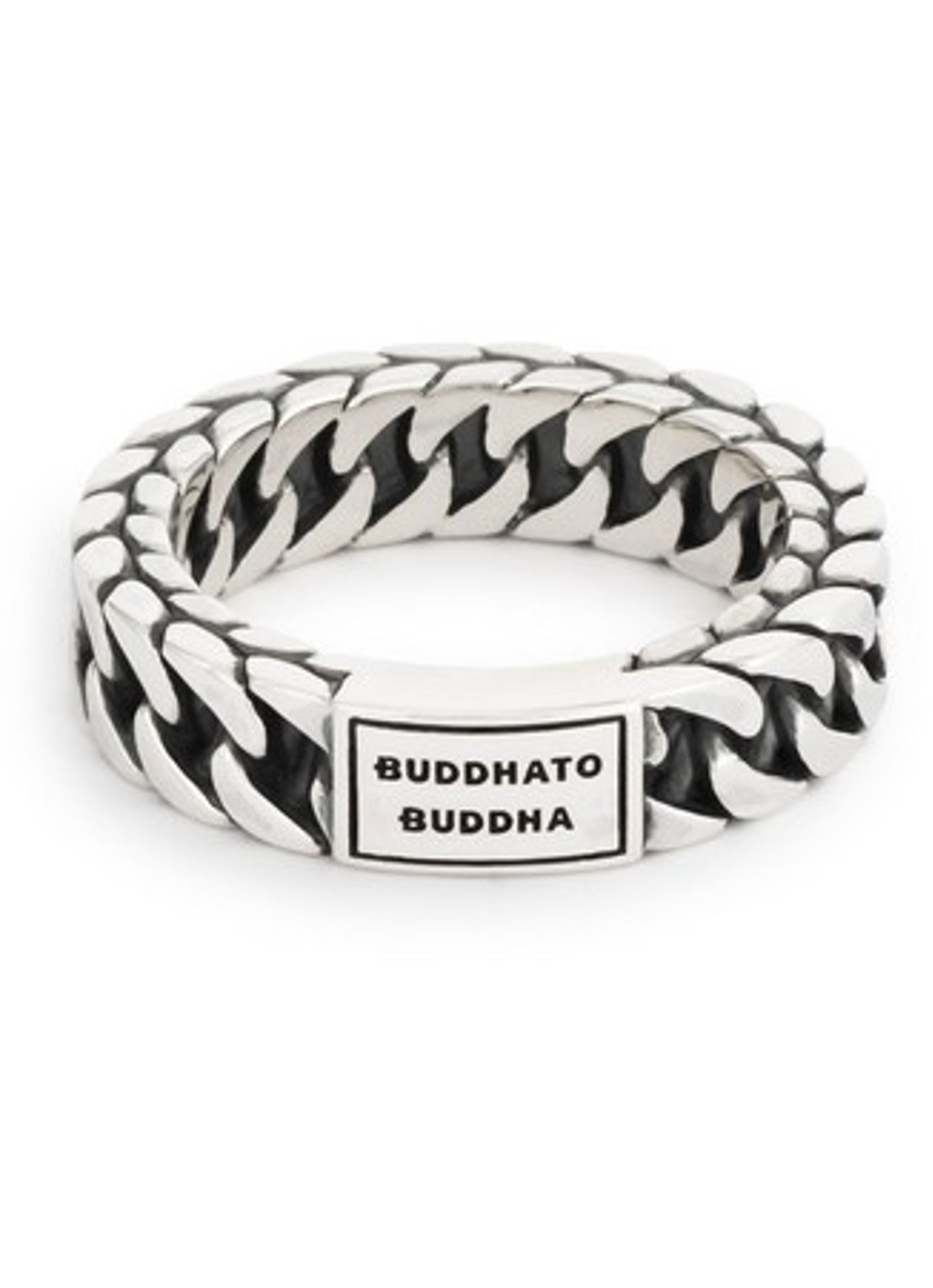 Buddha to Buddha Esther Small ring van zilver - voorkant zilver
