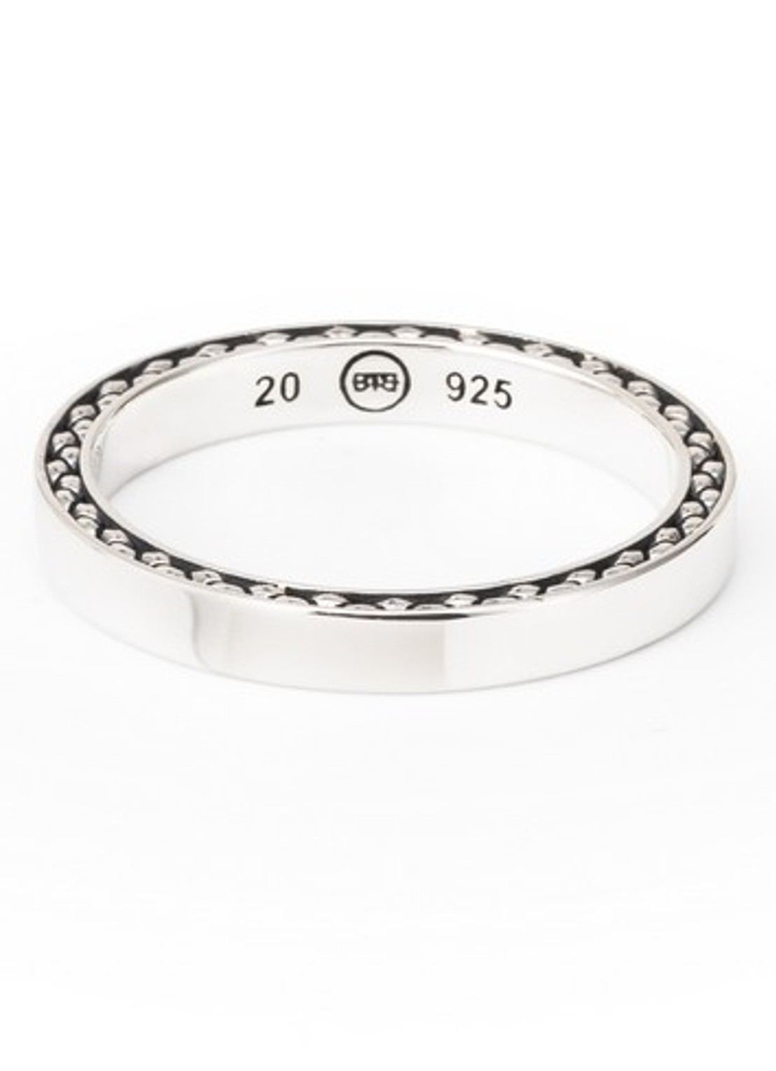 Buddha to Buddha George Mini ring van zilver - voorkant zilver