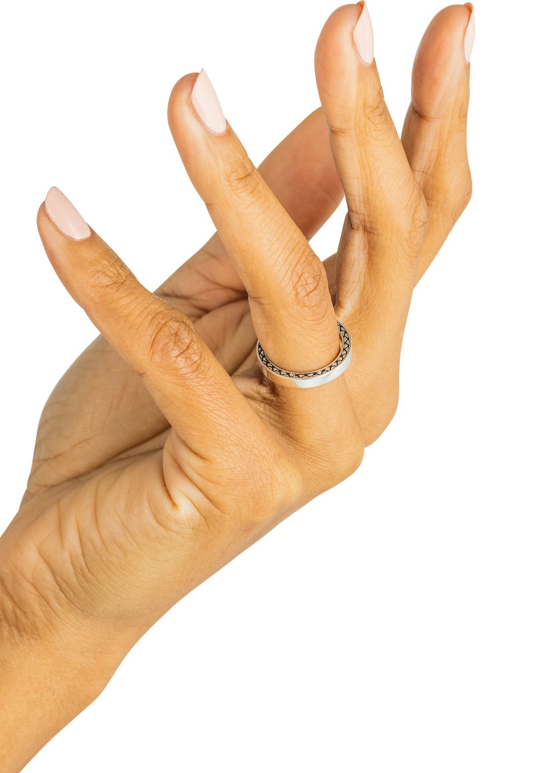 Buddha to Buddha George Mini ring van zilver - voorkant 2 zilver