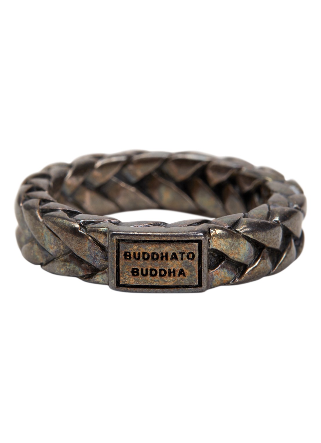 Buddha to Buddha George ring van zilver - voorkant zilver