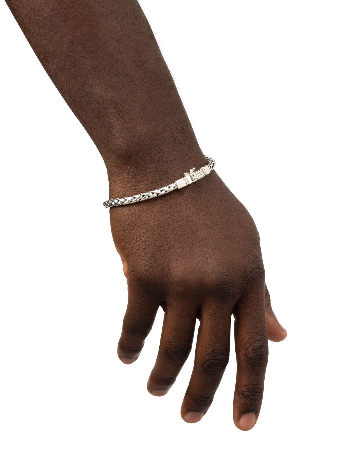Buddha to Buddha George XS schakelarmband van zilver - detail zilver