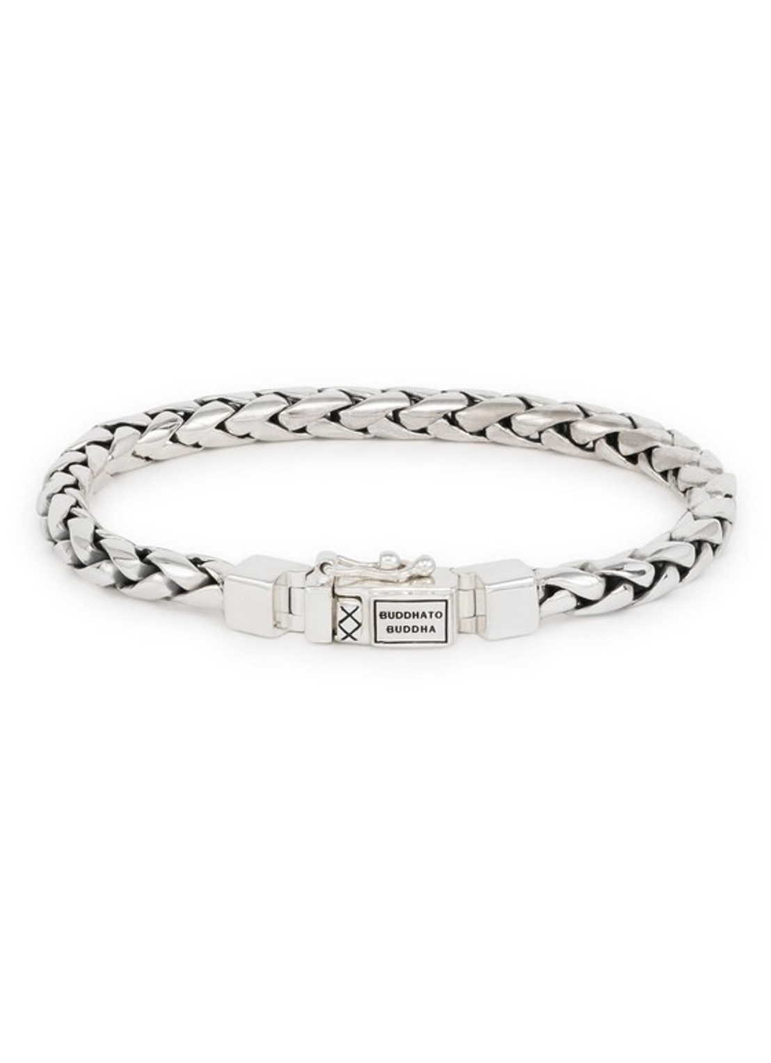 Buddha to Buddha George XS schakelarmband van zilver - voorkant 2 zilver